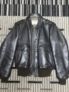 schottショット 36LONG I.S.674.M.S G-1 A-2襟ボア 古着 70s Schott I-S-674-M-S G-1タイプ ボア ライナー 本革