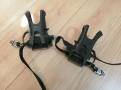 未使用品 wellgo ウェルゴ ペダル トーストラップ付き ツーリング