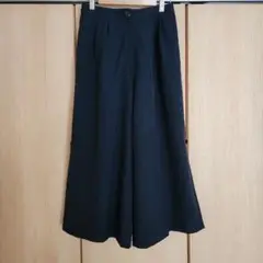 Mole　ネイビー スリット付き　クロップドパンツ