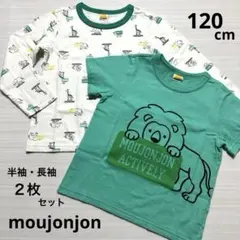 ［　ムージョンジョン　］１２０　緑　アニマル　半袖・長袖Ｔシャツ　セット　まとめ
