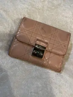 DIOR 折り財布 ピンク