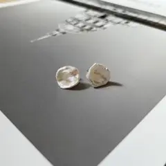 #109 ケシパールピアス 淡水パール
