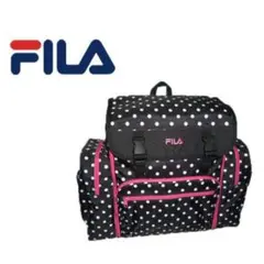 7368【フィラ】FILA リュックサック クロ×シロドット