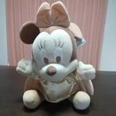 ミニーマウス ぬいぐるみ ベージュ 天使