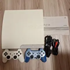 PS3 本体 ホワイト コントローラー2台