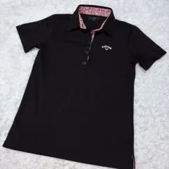 キャロウェイ　ブラック 黒 花柄 ピンク ポイント ロゴ Callaway M