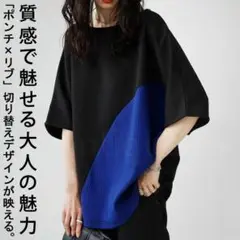値下げ✨️antiqua✨️ポンチ切替デザインT《完売品》￥4950→
