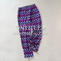 定価24200円 UNTITLED サファリプリントワイドパンツ M