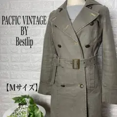 PACFIC VINTAGE/カジュアルトレンチコート【Mサイズ】★美品★