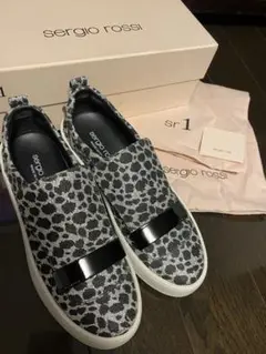 新品未使用SergioRossiレオパードスリッポンスニーカーsr1