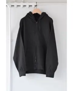 24SS COMOLI 製品染 裏毛 ジップパーカ 2 INK BLACK COMOLI - COMOLI 24ss 製品染 裏毛 ジップパーカー サイズ2