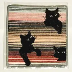 新品未使用品　フェイラーのタオルハンカチ BLACK KITTYです♪