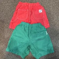 マーキーズ　ハーフパンツ　赤.緑セット
