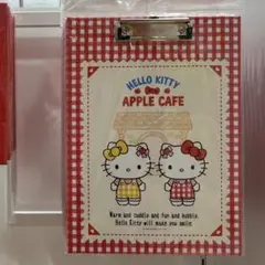 海外限定♡ハローキティ アップルカフェ ギンガムチェック バインダー サンリオ