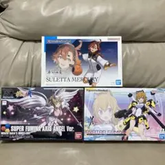 HG 新品ガンプラ 3点セット あばたーふみな アクシズエンジェルverスレッタ Amazon | HGBF ガンダムビルドファイターズトライ すーぱーふみ