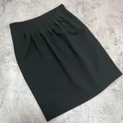 【MOSCHINO】 モスキーノ ブラック プリーツ スカート