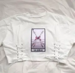 バブルス レースアップ トップス タロットカード Tシャツbubbles