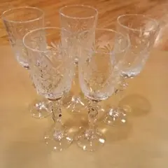 グラス　シャンパン　5客セット