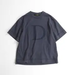 DRAWER ロゴTシャツ　グレー　ロゴマーク　刺繍