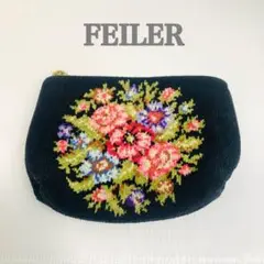 【大人気】FEILER フェイラー 花柄 ポーチ トラベルポーチ 化粧ポーチ