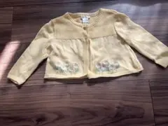 女の子ベビー服　カーディガン　60〜70cm(6-9ヶ月) 黄色