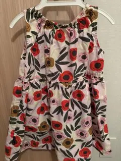 花柄ノースリーブワンピース