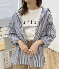 apres jour ストライプルーズシャツ
