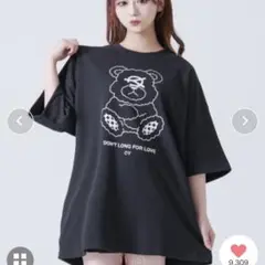 OY オーワイ オードリープリント半袖Tシャツ 黒