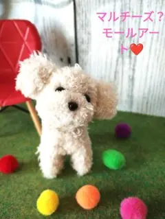 マルチーズ？トイプードル？モールアート❤