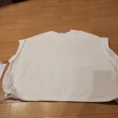 mal.rerere ホワイト トップス ドローストリング付き