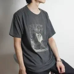 古着vintage Tシャツ フロントプリント ダークグレー/U462