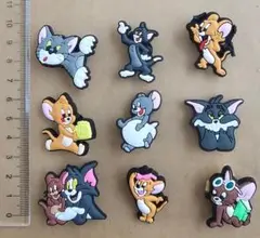 トムとジェリーTom＆Jerryクロックス ジビッツ アクセサリー 9点セット