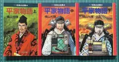 横光輝山　平家物語 上・中・下 3巻セット