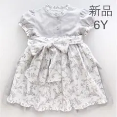 新品タグ付き ポルトガル 海外子ども服 ワンピース 6Y エプロンドレス