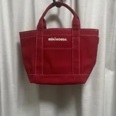 MIKIHOUSE ミキハウス　トート　キャンバス　赤
