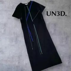 UN3D.　コードデザイン　ロングワンピース　BLACK　38