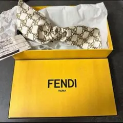 FENDI フェンディ　バレッタ　リボン FENDI フェンディ ブラウンツイル ヘアクリップ バレッタ リボン