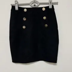 美品　H&M ゴールドボタン付き　タイトミニスカート