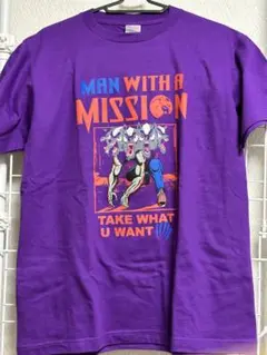MAN WITH A MISSION Tシャツ 紫