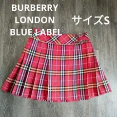 【美品】BURBERRY BLUE LABEL ◎ノバチェック プリーツスカート