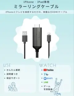 iPhone・iPad専用 HDMIケーブル
