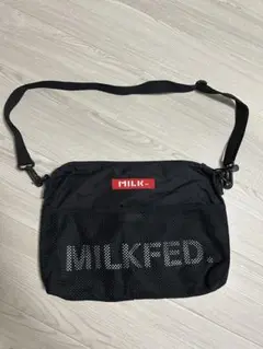 MILKFED. メッシュサコッシュ ブラック