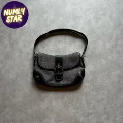 archive grunge shoulder bag y2k black