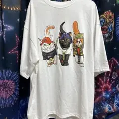 アニマル　猫　ロンT Mサイズ