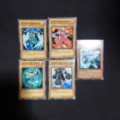 遊戯王　英語　E・HERO 5種セット　旧アジア版