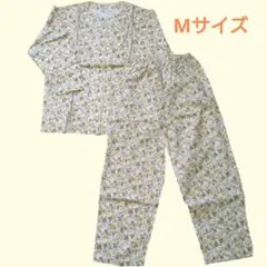 RENOWN　VASSARETTE レディース婦人　花柄パジャマ Мサイズ　黄色