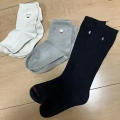 ファミリア　3足キッズ靴下セット ホワイト・グレー・紺