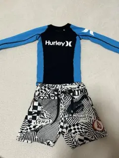 Hurley ラッシュガード 青/黒