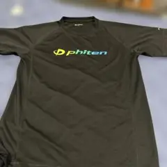 phiten ブラック Tシャツ ラグランスリーブ　L