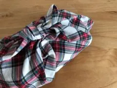 155.あずま袋　お弁当箱包み　柔らかタータン